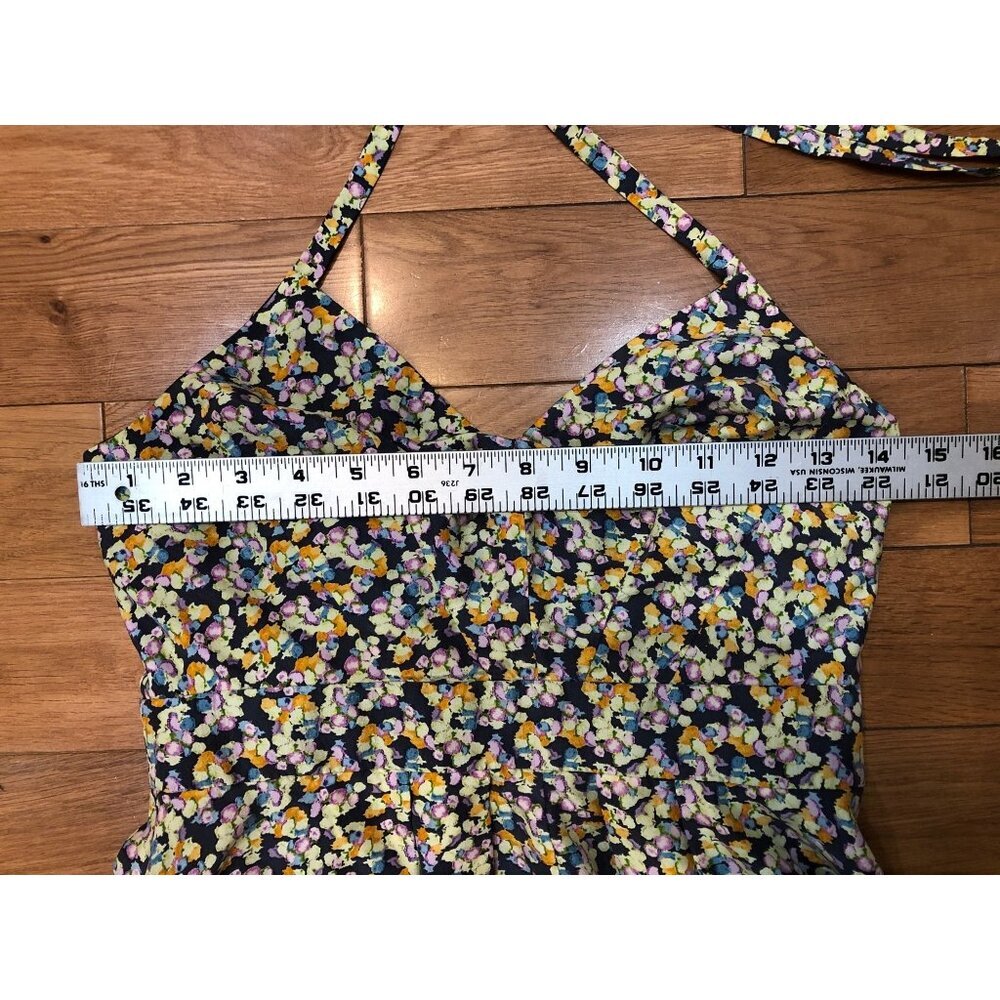 Elizabeth & James Multicolor Silk Halter Mini Dress -Size XS - Picture 8 of 11
